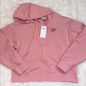 Puma Pink Zip-Up Hoodie Jacket